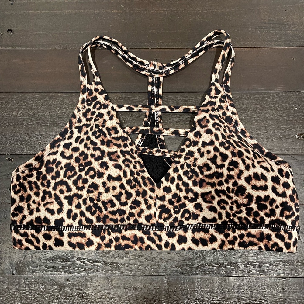 Zyia Leopard Grid Bra